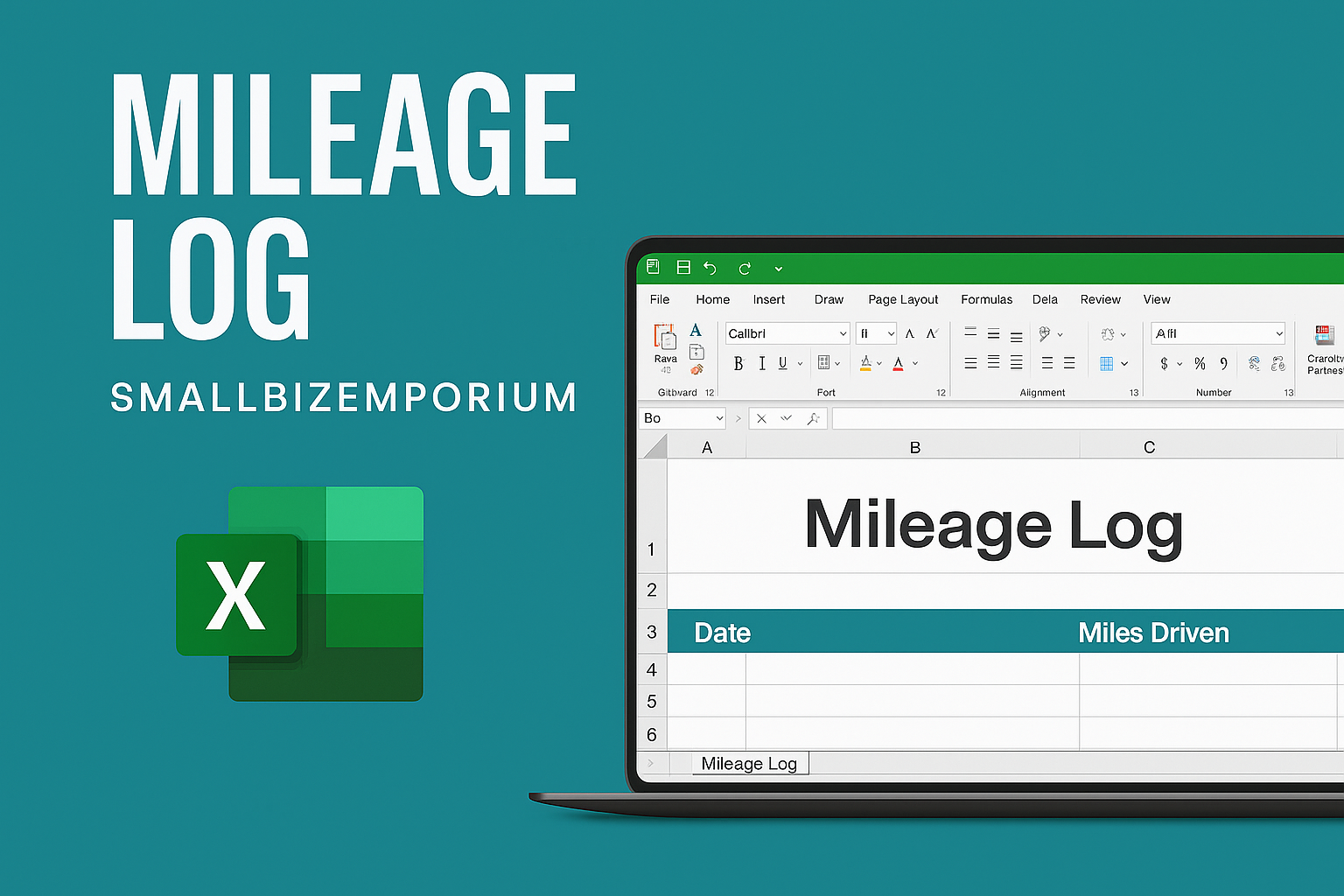 Mileage Log - Monthly